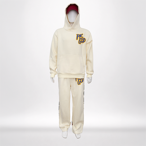 Imported Cream Signature Hoodie Set