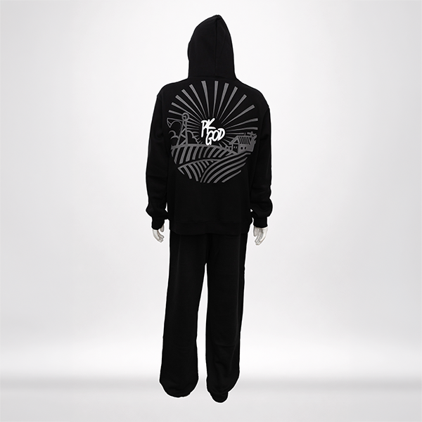 Imported Black Signature Hoodie Set