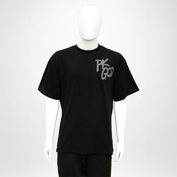 Imported Black Oversized Street Tee