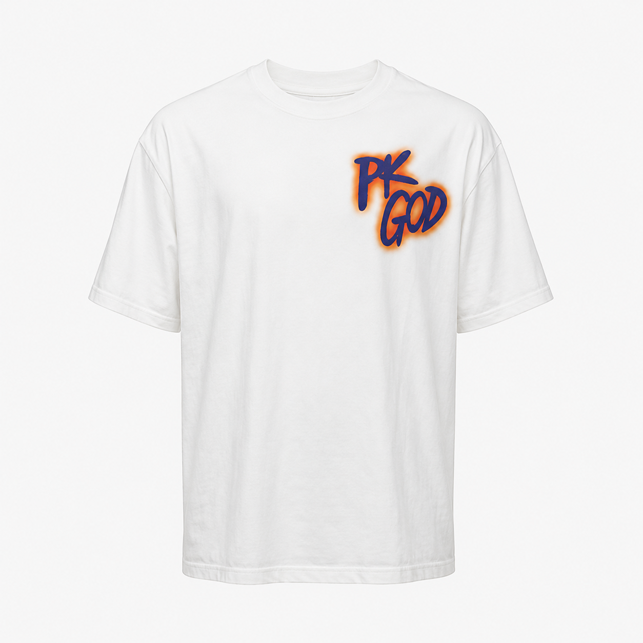 Imported White Oversized Street Tee