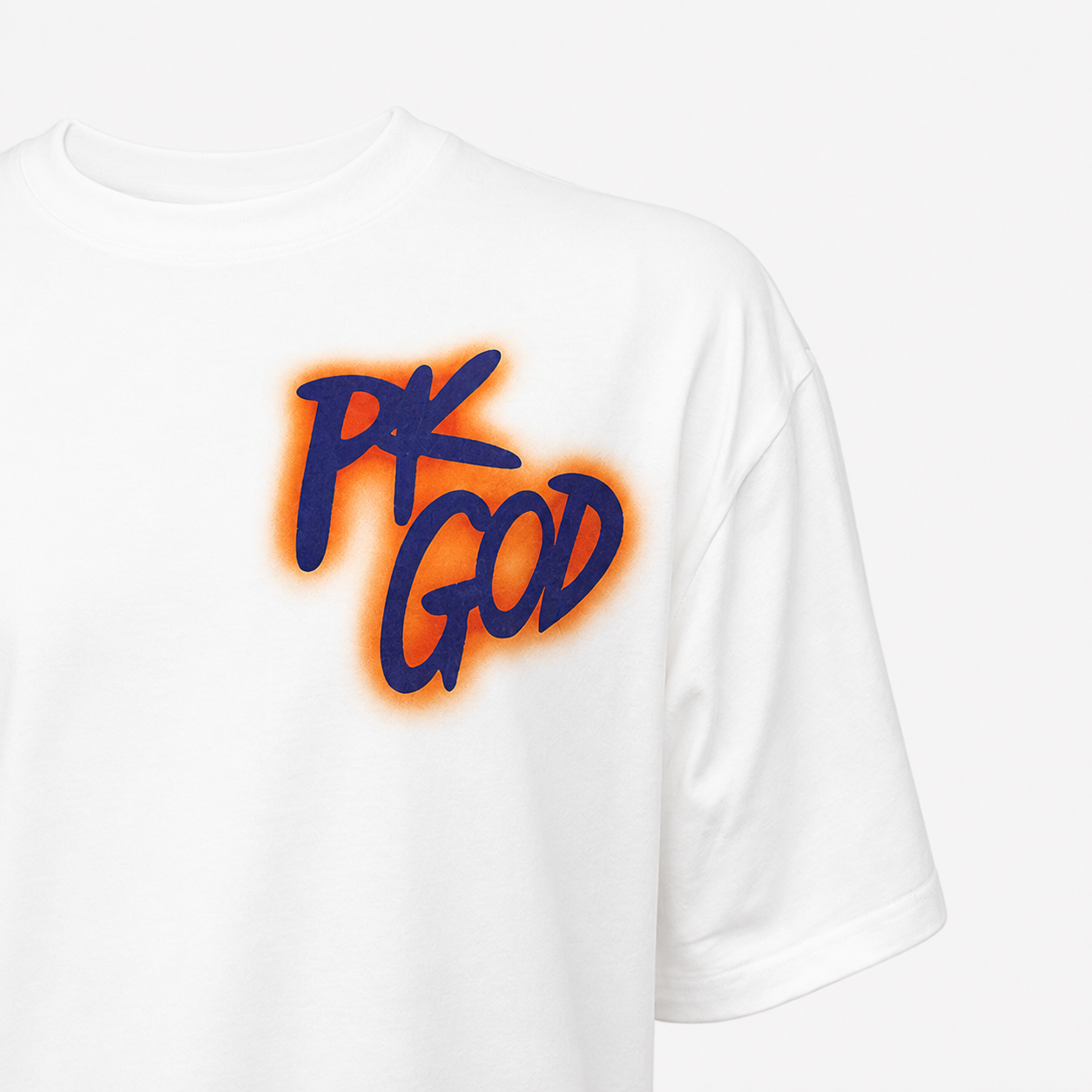 Imported White Oversized Street Tee